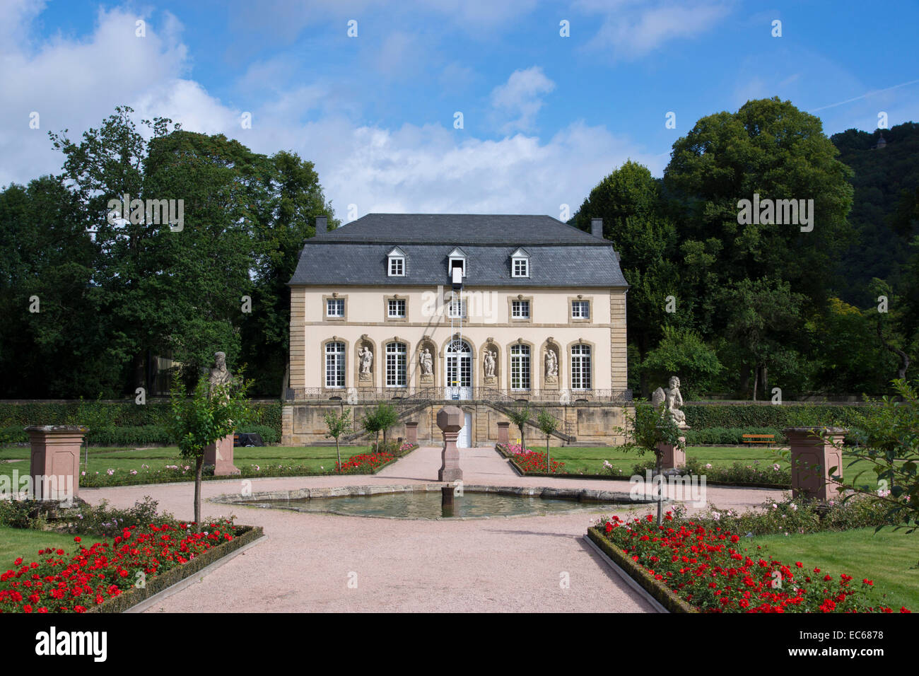 Jardin des PrÃ©lats monastery gardens with the orangery Echternach district Grevenmacher canton Echternach Luxembourg Europe Stock Photo