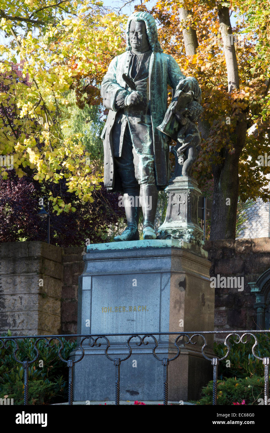 Memorial to Johann Sebastian Bach, Eisenach Thuringia, Germany, Europe Stock Photo
