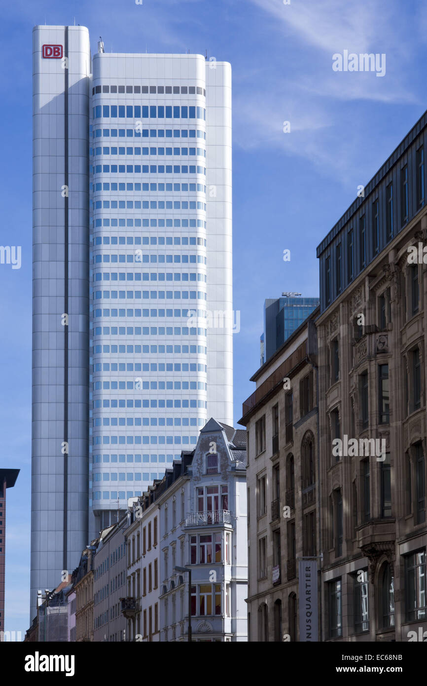 Headquarters of Deutsche Bahn, Frankfurt am Main, Hesse, Germany Stock