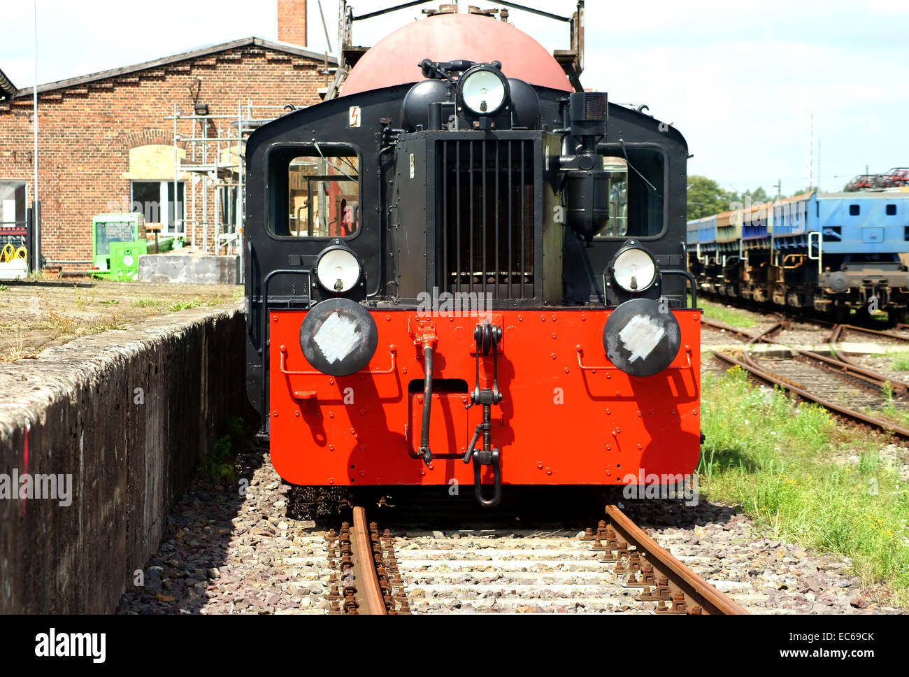 Old steam locomotive Stock Photo