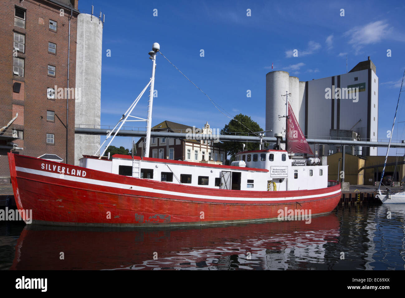Burgstaaken harbour, Fehmarn Island, Baltic Sea, district Ostholstein, Schleswig-Holstein, Germany, Europe Stock Photo