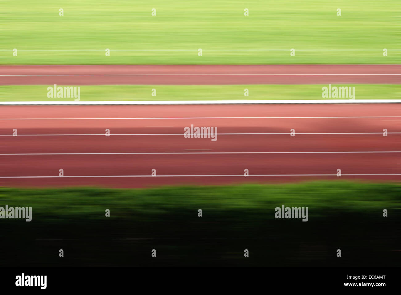 100 m track Stock Photo