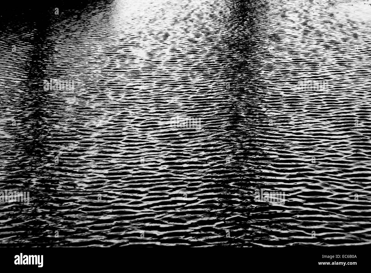 Dark ripples Black and White Stock Photos & Images - Alamy
