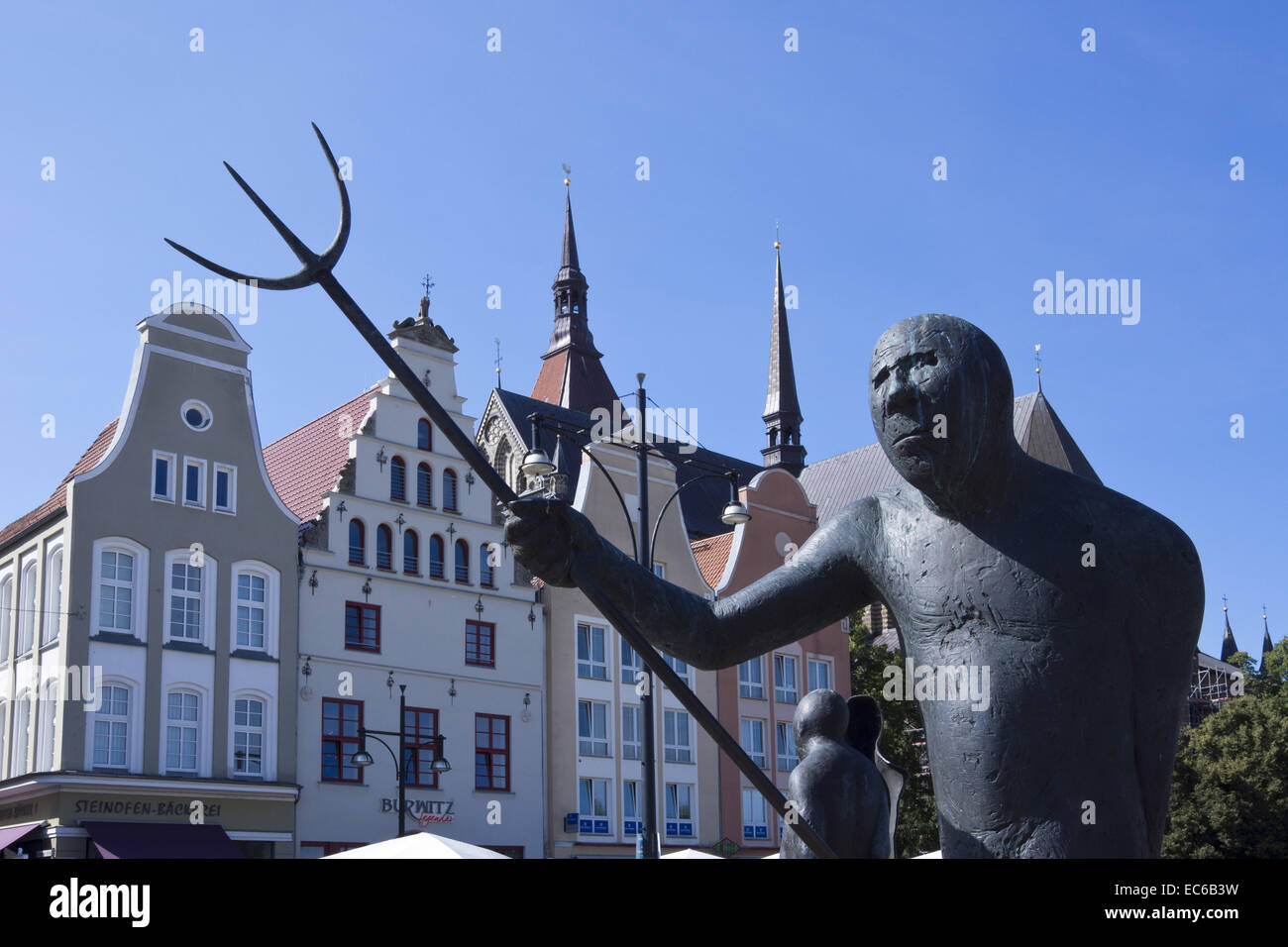 Neuer Markt, market square, Hanseatic City Rostock, Baltic Sea