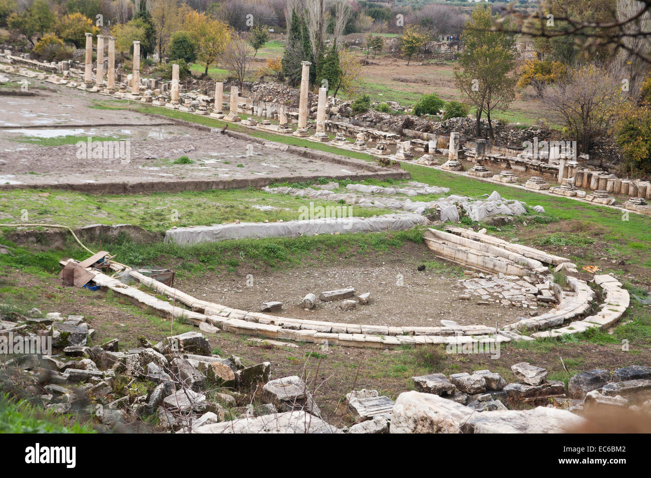 Aphrodisias is one of the finest archaeological sites of Anatolia Turkey Stock Photo