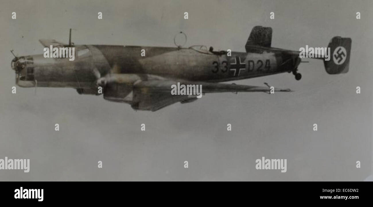 Junkers Ju 86 Daniels Collection Photo from German Aircraft Album 15083 Stock Photo