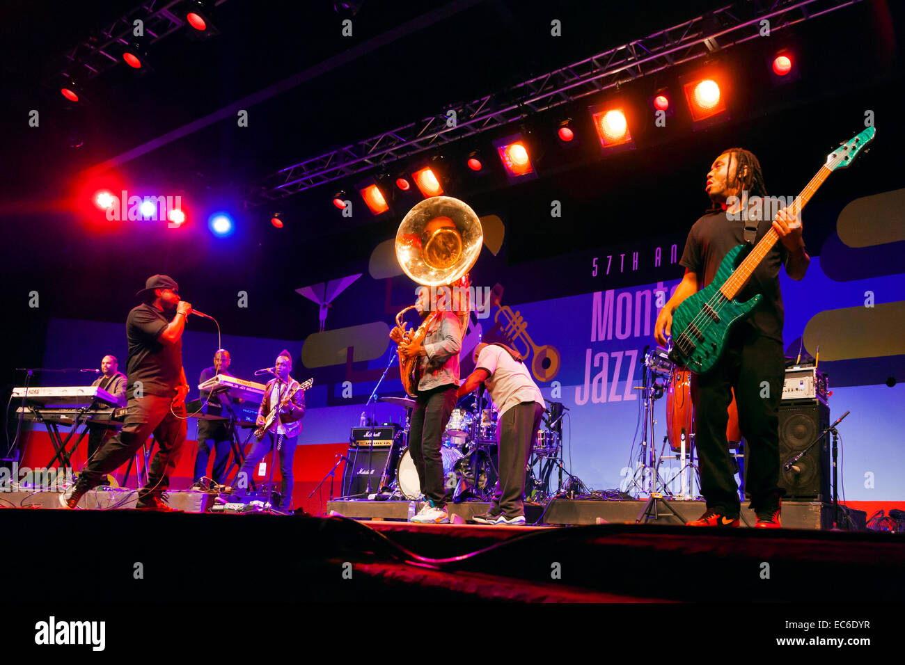 THE ROOTS preform on the main stage of the MONTEREY JAZZ FESTIVAL Stock Photo