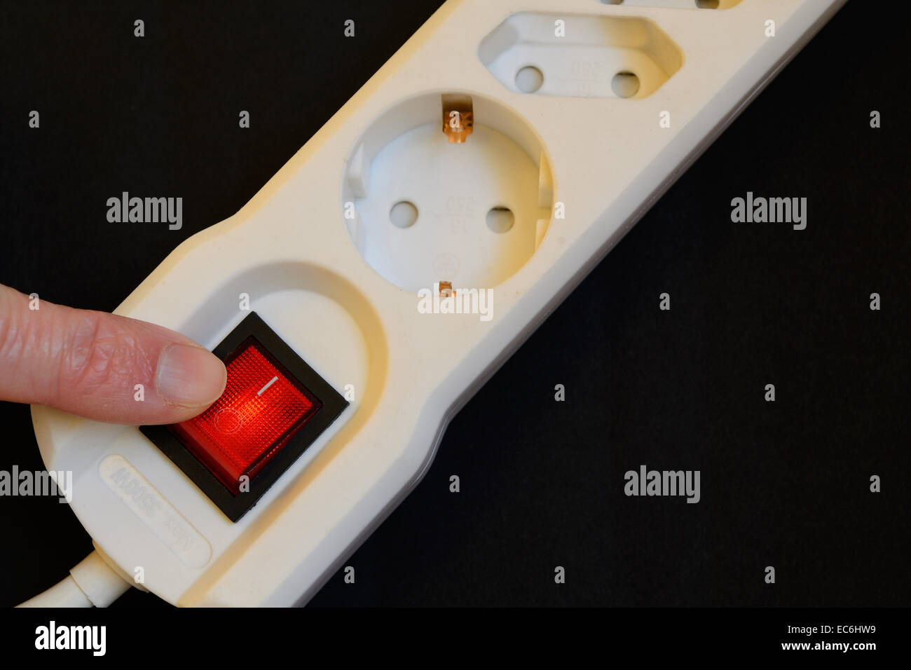 Multiple outlet power strip hires stock photography and images Alamy