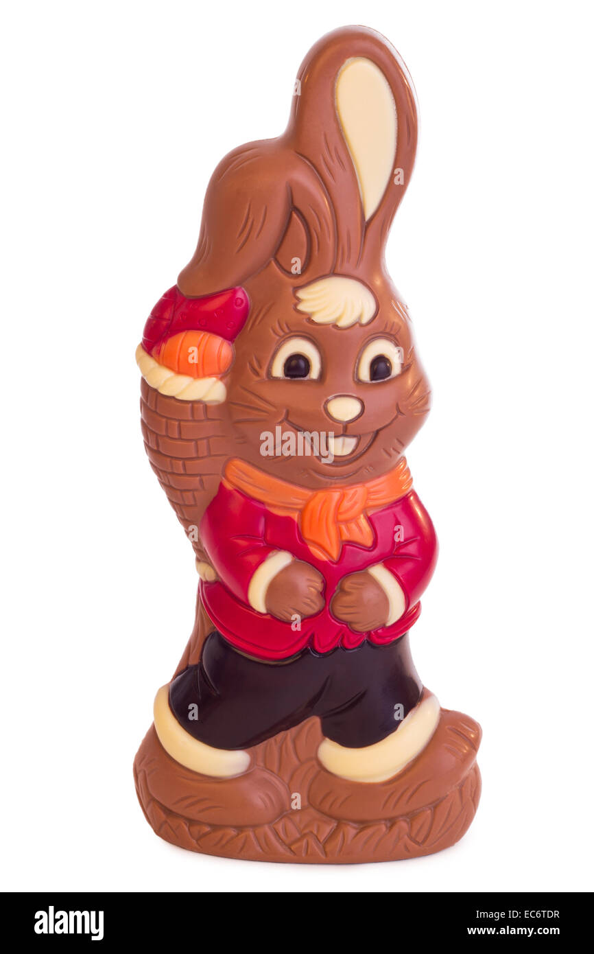 Easter bunny of chocolate Stock Photo