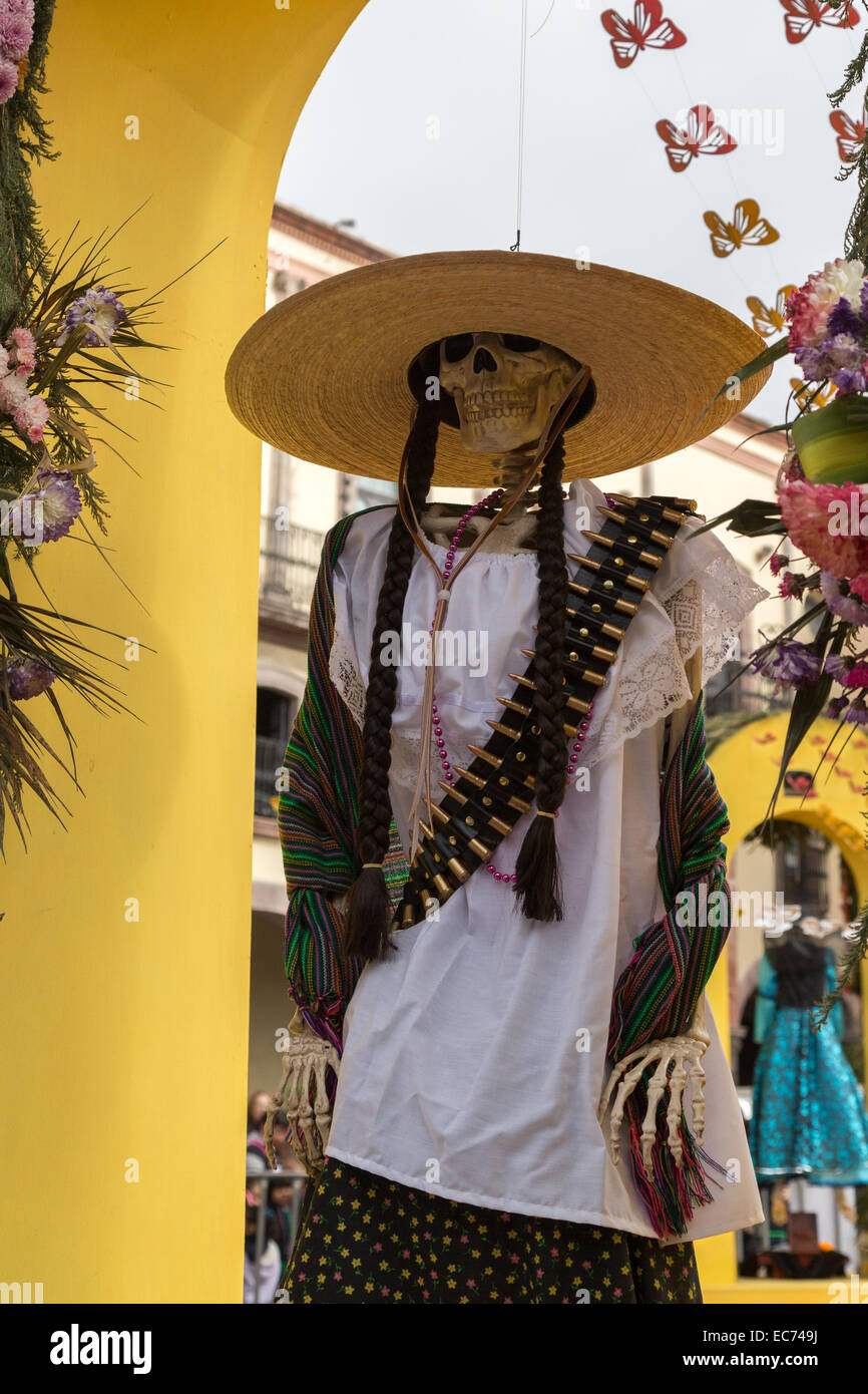 La Carambada, a female bandit from Queretaro, robbed from the rich to give to the poor in the 1870s. Stock Photo