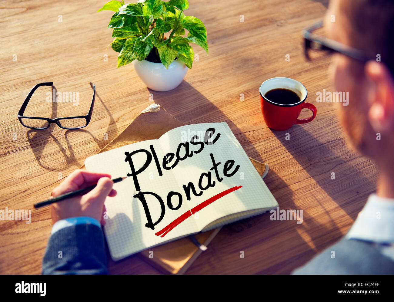 Sign Displaying Please Donate Conceptual Photo Stock Illustration