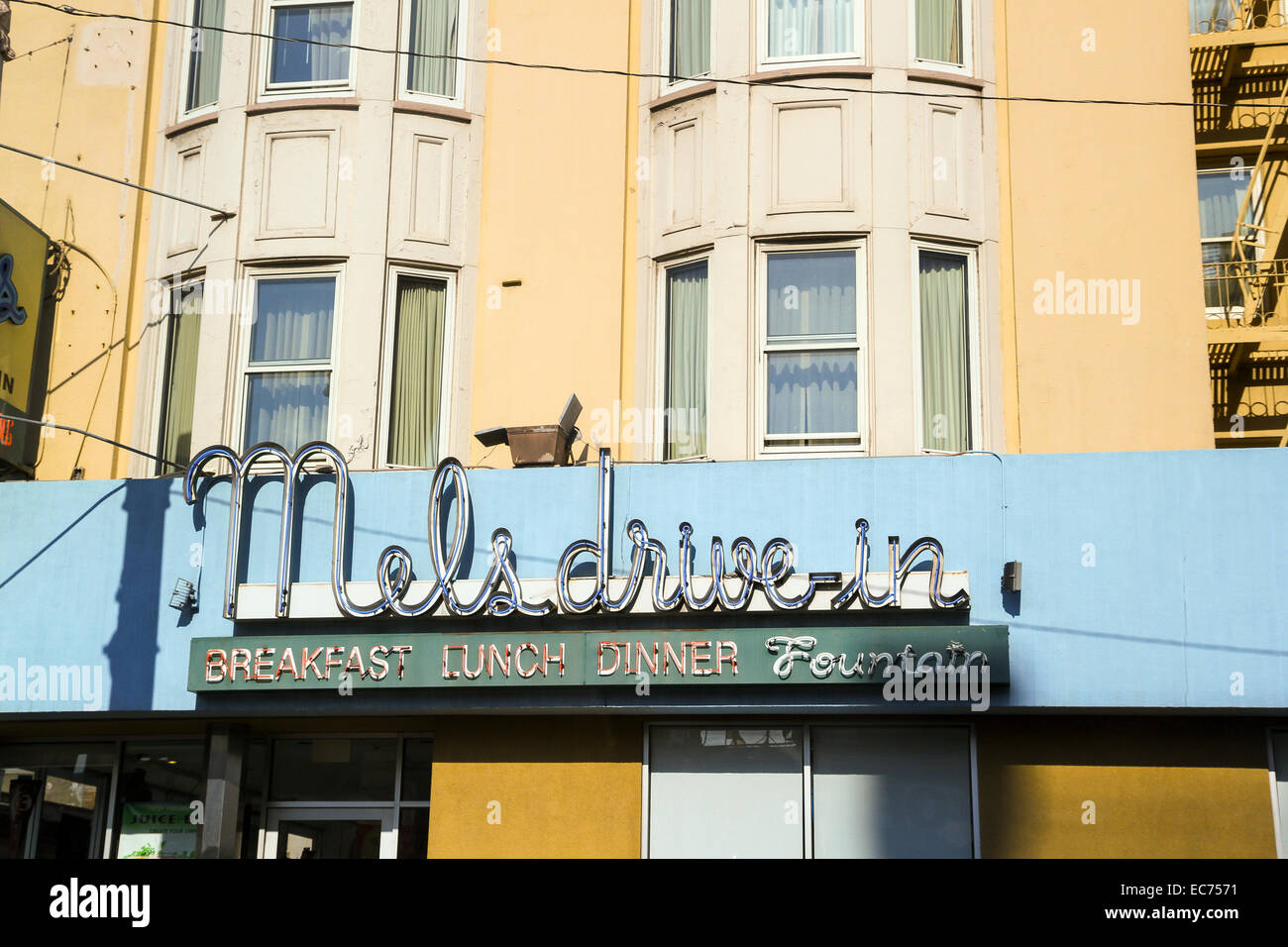 Mel's Drive-in diner, San Francisco, California Stock Photo