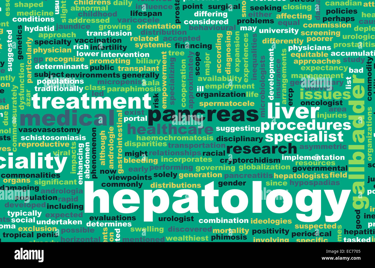 Hepatology or Hepatologist Medical Field Specialty As Art Stock Photo