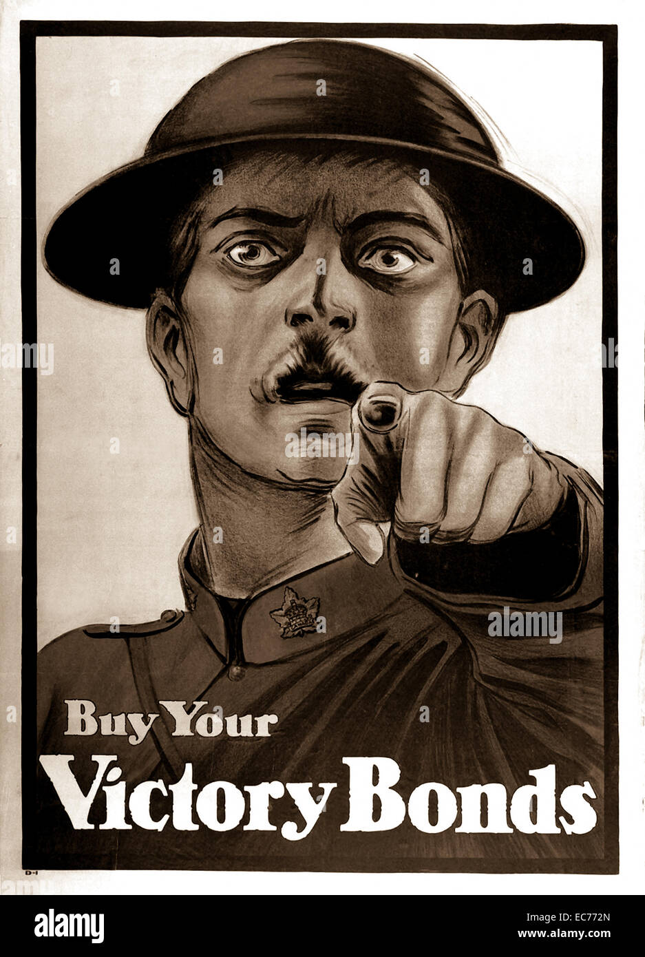 Buy Your Victory Bonds.  Ca.  1917.  Poster.  Issued by the Victory Bond Committee, Ottawa, Canada. Stock Photo