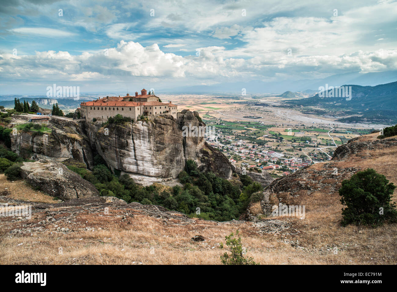 Meteora in Greece. Meteora is the monasteries on the top of the rock ...