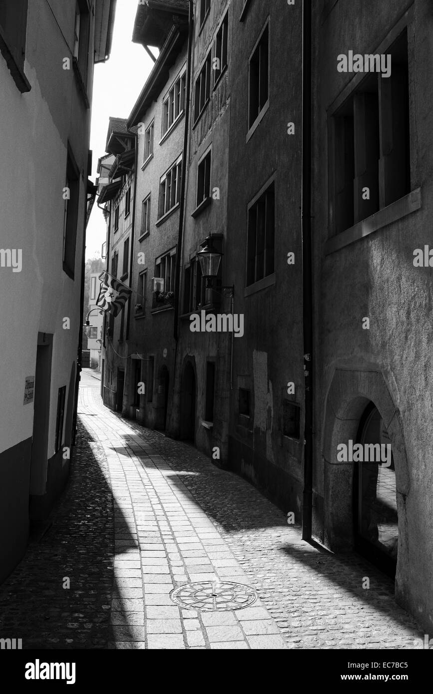 Switzerland, Canton of Schaffhausen, Schaffhausen, Old town, Alley