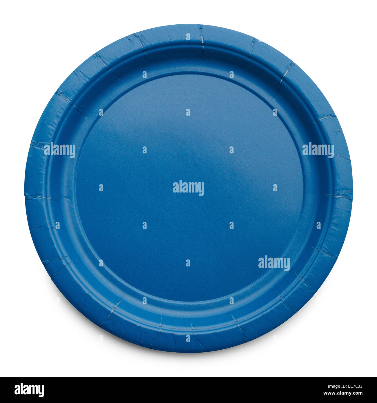 Empty Plate Top View Isolated on White Background Stock Photo - Alamy