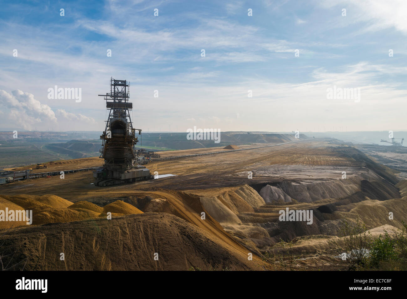 Germany, North Rhine-Westphalia, Grevenbroich, Garzweiler surface mine, Stacker Stock Photo
