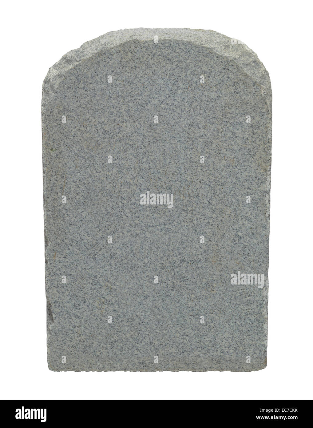 Tombstone With Copy Space Isolated on White Background. Stock Photo