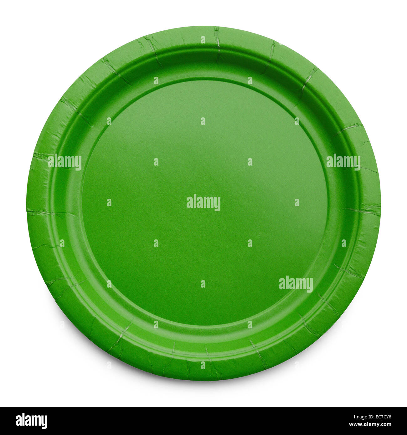 Empty Plate Top View Isolated on White Background Stock Photo - Alamy