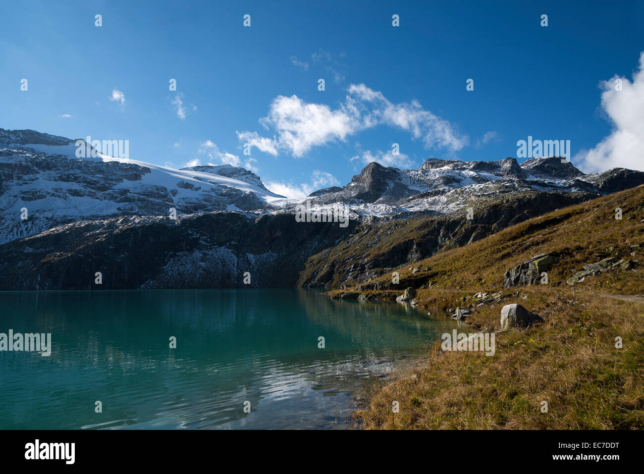 Austria, Salzburg State, Pinzgau, Weisssee mountain lake Stock Photo