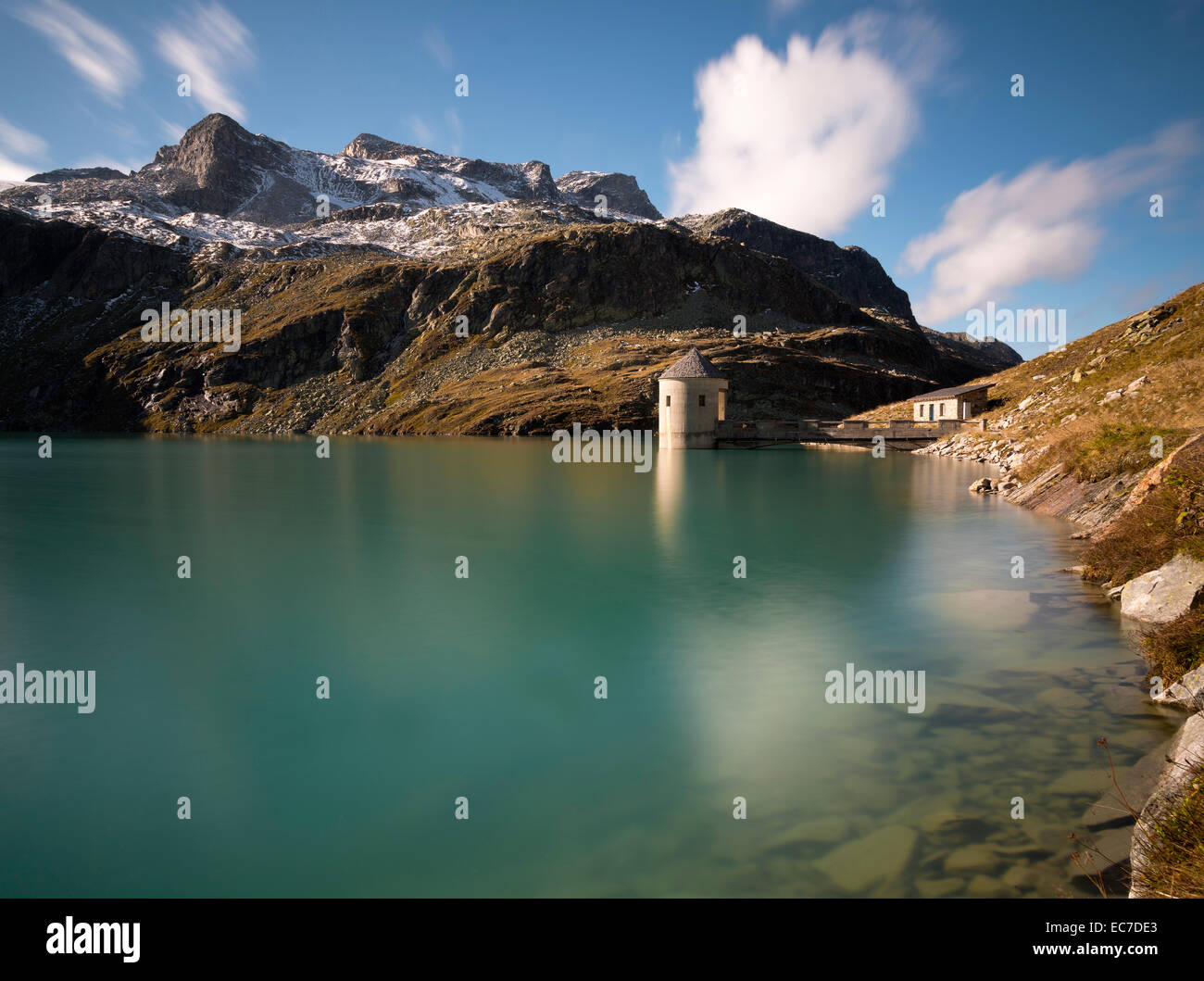 Austria, Salzburg State, Pinzgau, Weisssee mountain lake Stock Photo