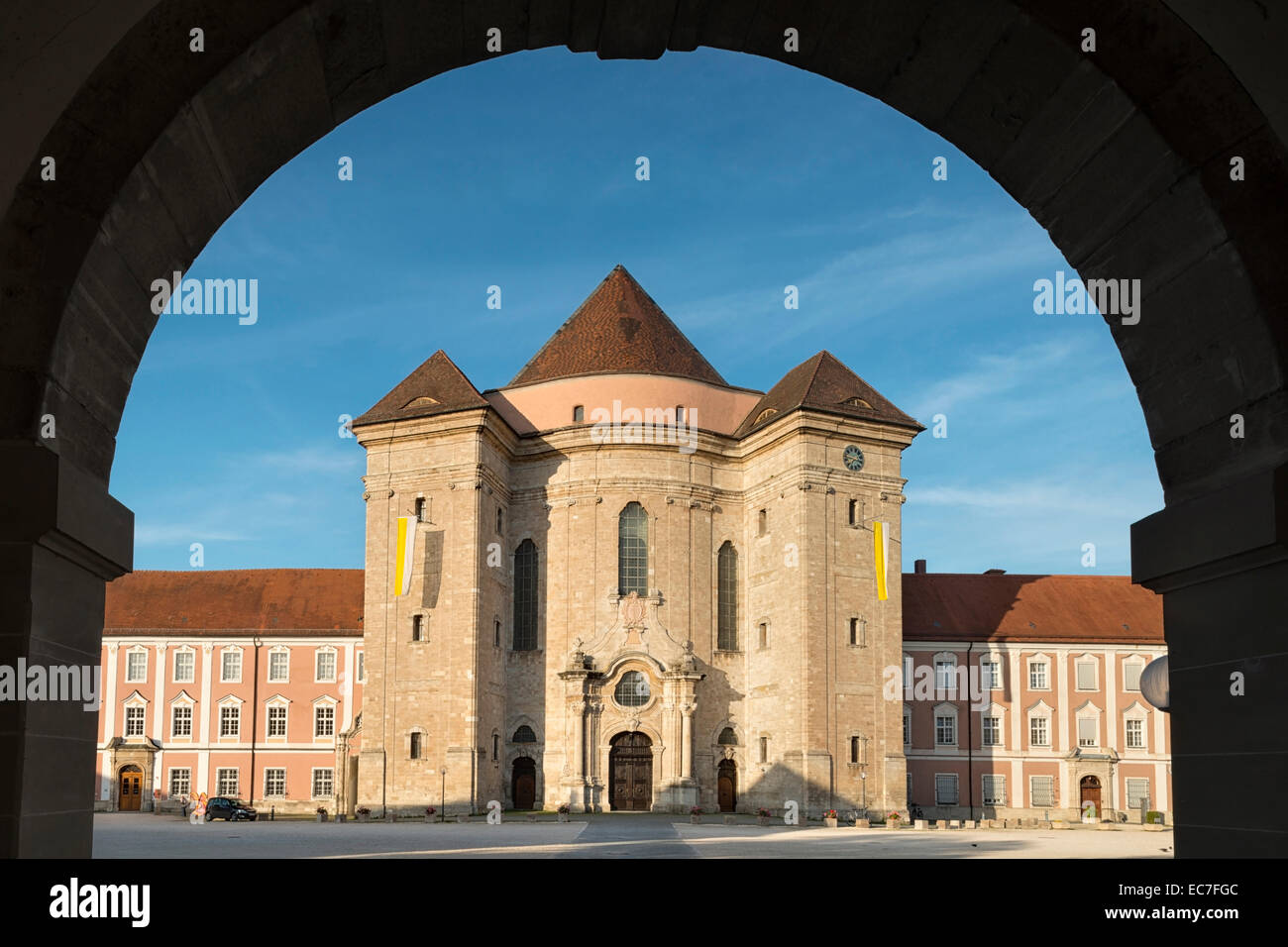 Germany, Baden-Wuerttemberg, Ulm, Wiblingen Abbey with basilica Stock ...