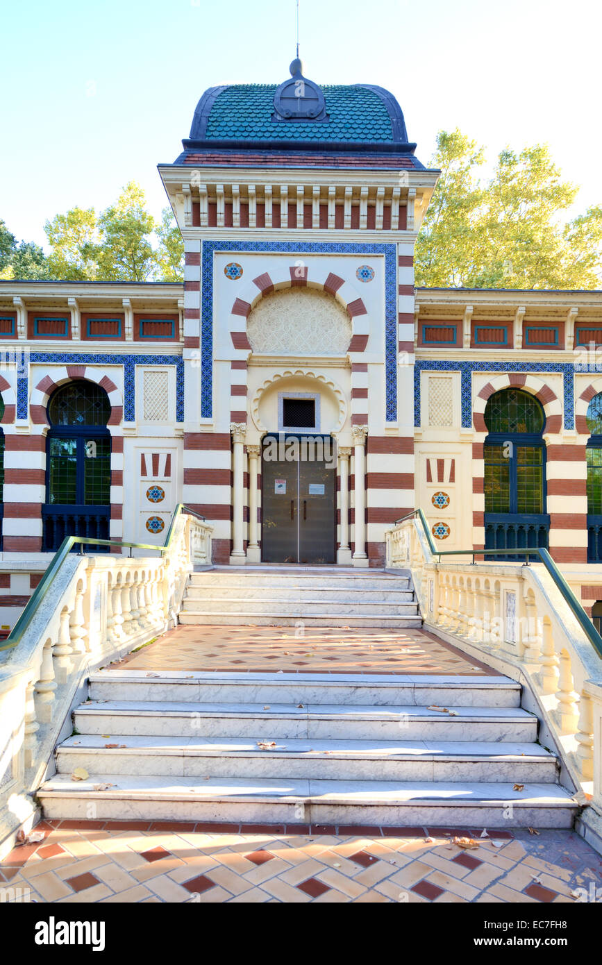 Moorish Architecture or Oriental Style of the Labit Museum and Gardens Toulouse Haute-Garonne France Stock Photo