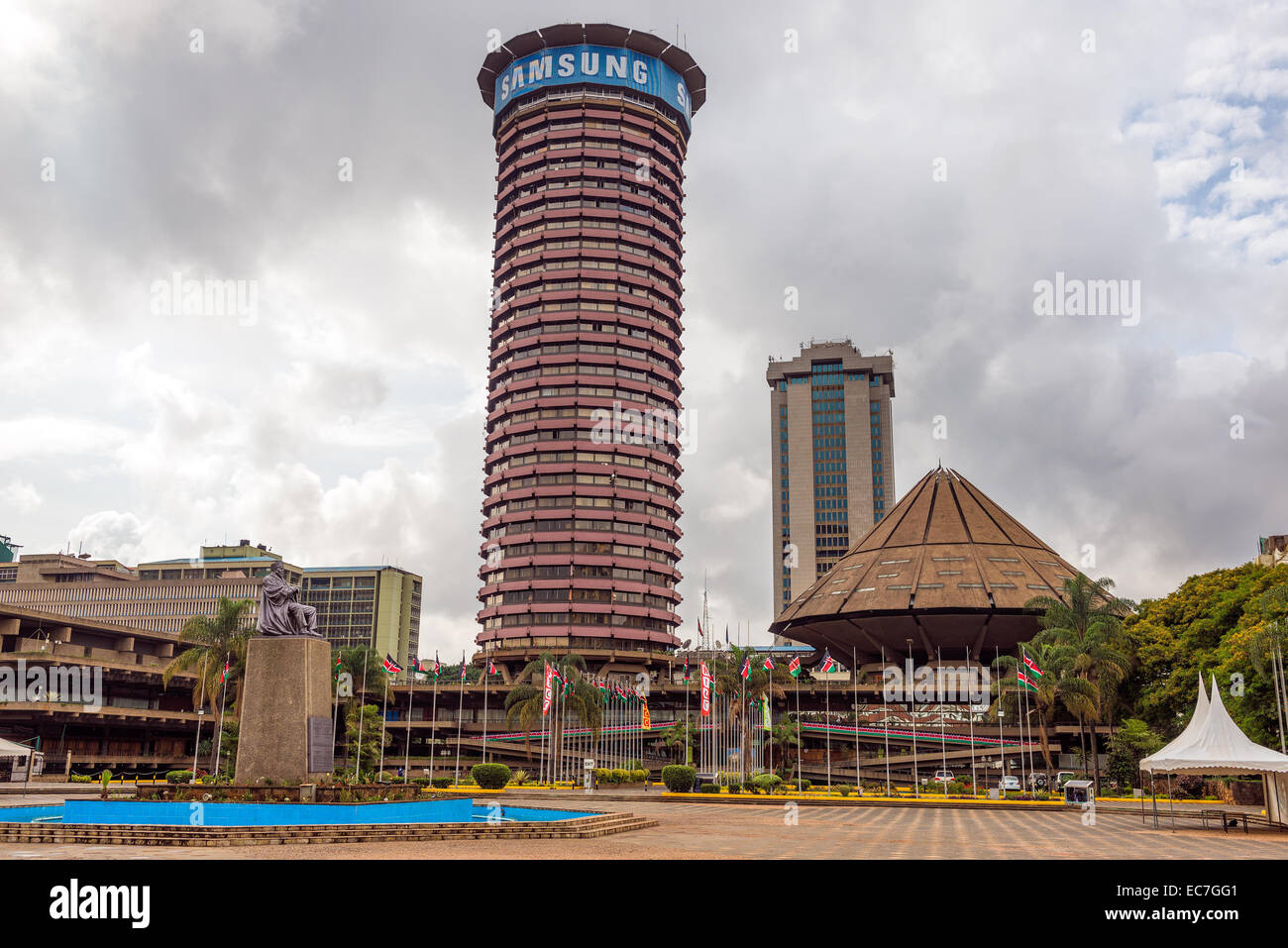 Kenyatta International Conference Centre located in the central business district of Nairobi Stock Photo