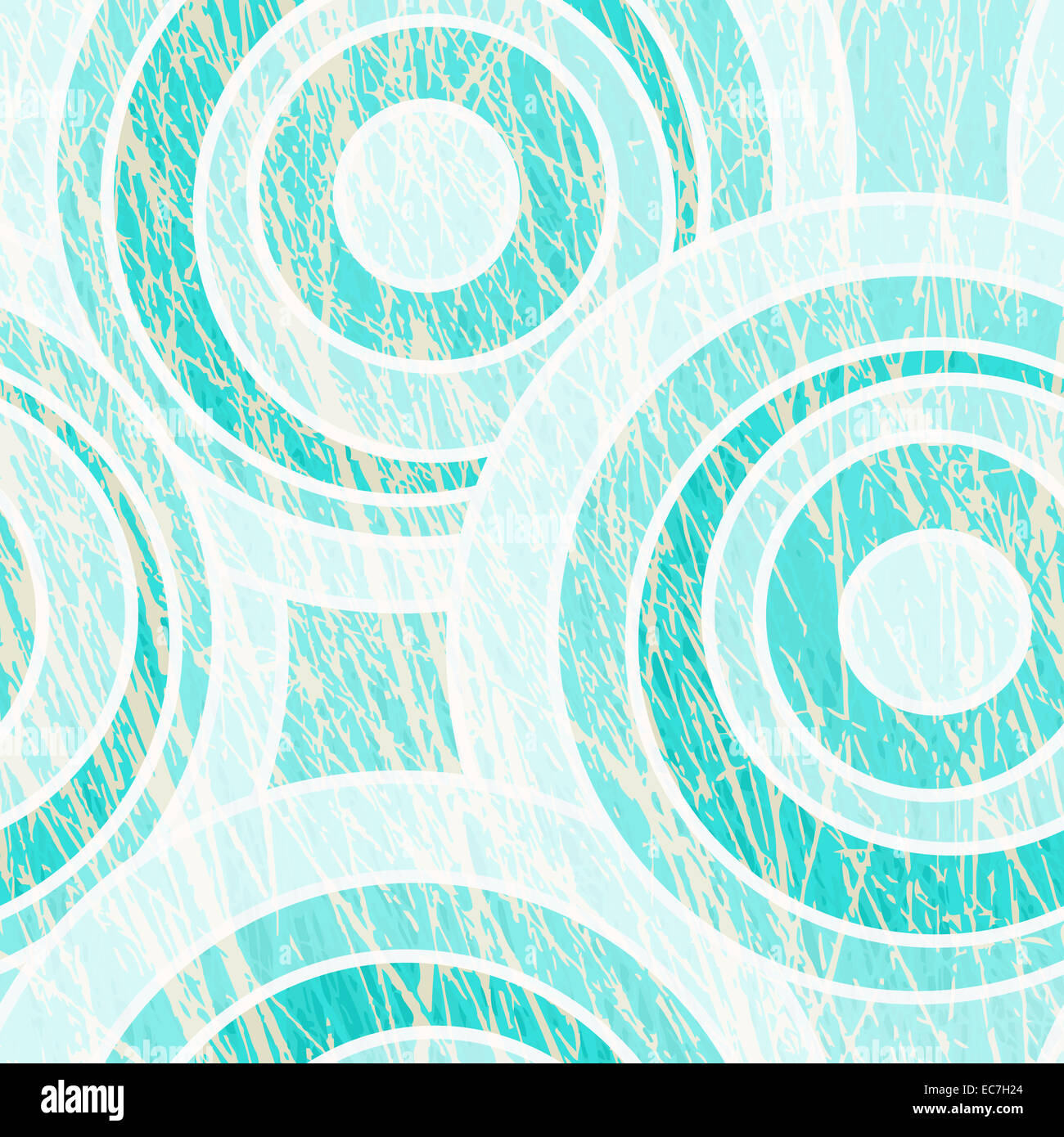 abstract grunge background with blue circles. vector vintage texture Stock Photo