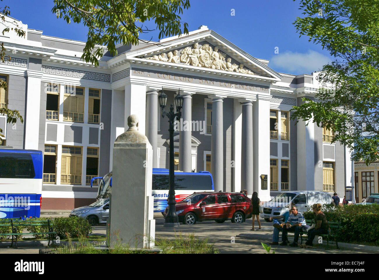 Marti Park and City Hall, Cienfuegos, Cuba Stock Photo