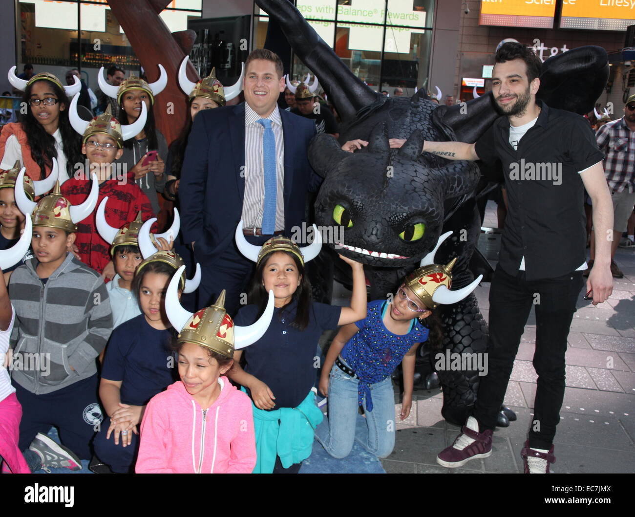 'How to Train Your Dragon 2' photocall in Times Square Featuring Jonah