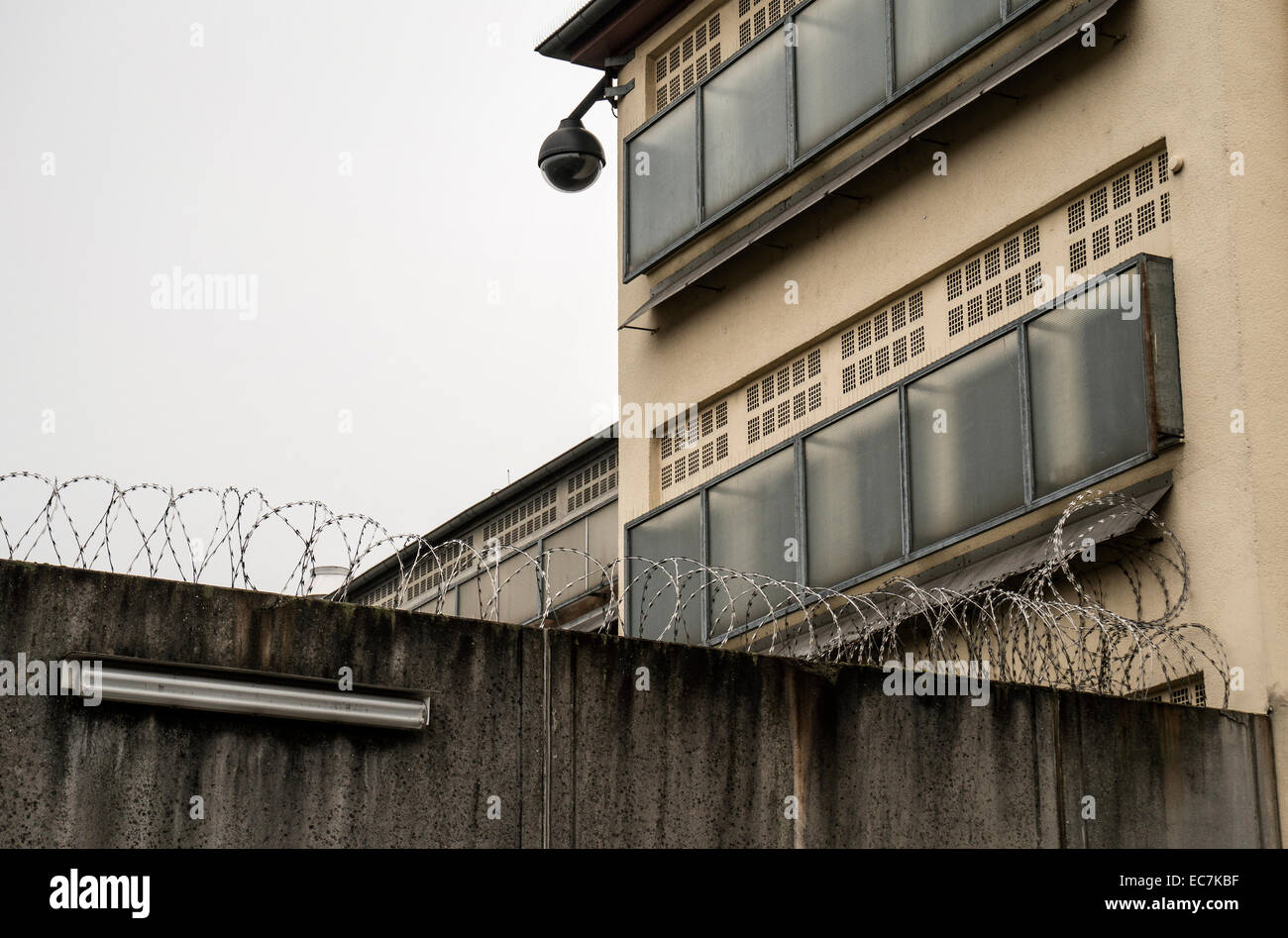 Closed prison in Frankfurt Höchst, Germany. Stock Photo