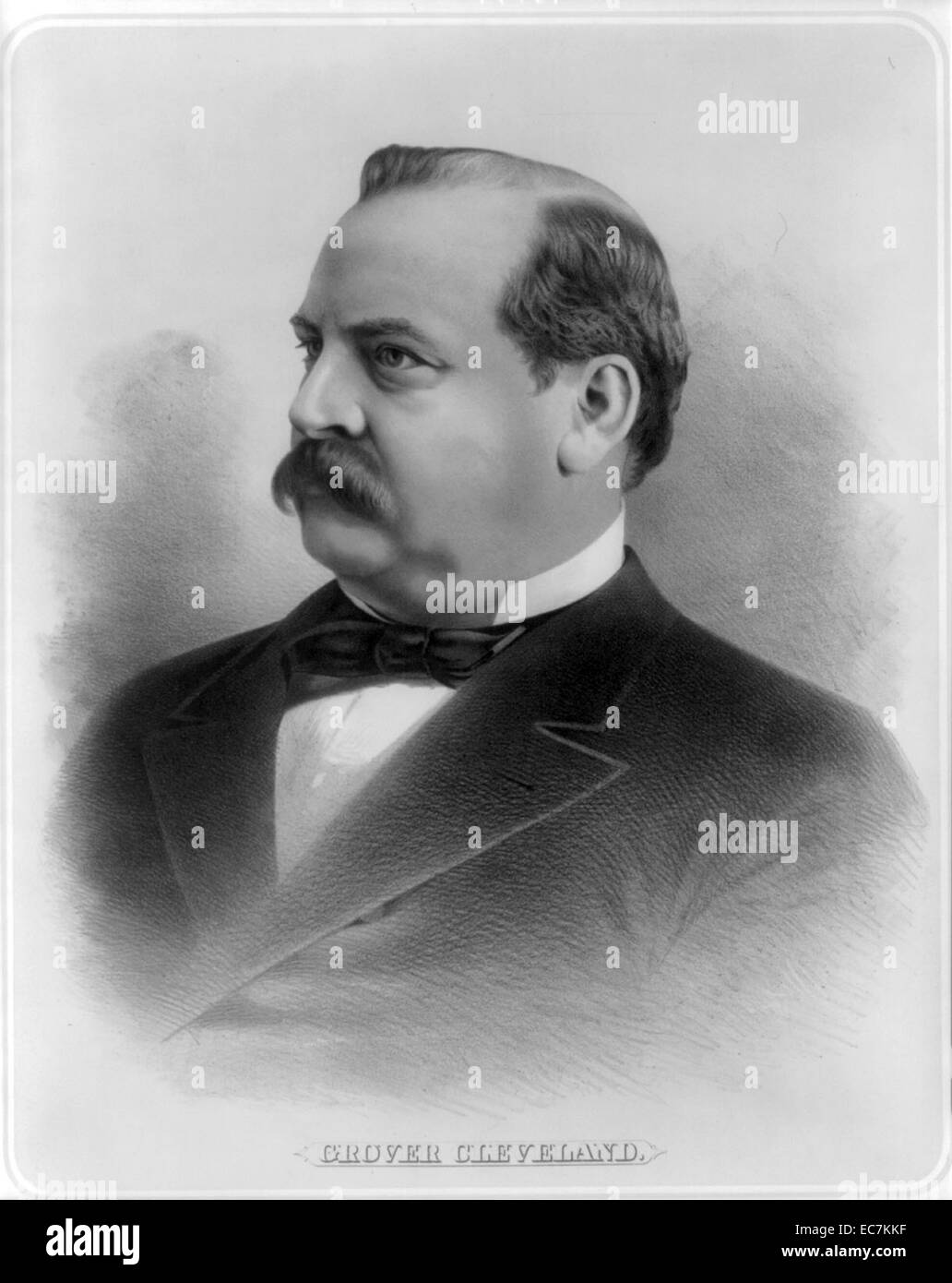 President Grover Cleveland. Cleveland was the 22nd and 24th President of the United States and is the only president to serve two non-consecutive terms. Stock Photo