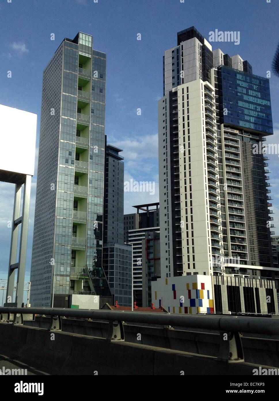 Modern skyscrapers, Melbourne, Victoria Stock Photo