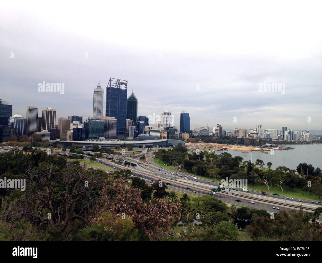 view of Perth, Western Australia Stock Photo