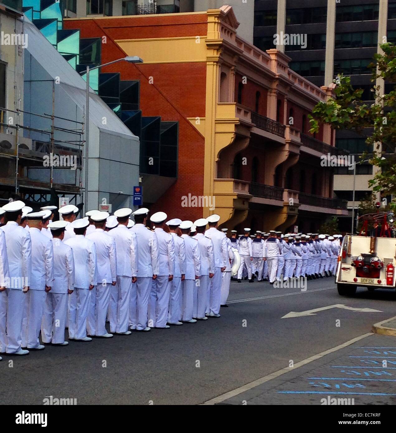 Anzac Day celebrations in Perth, western Australia Stock Photo