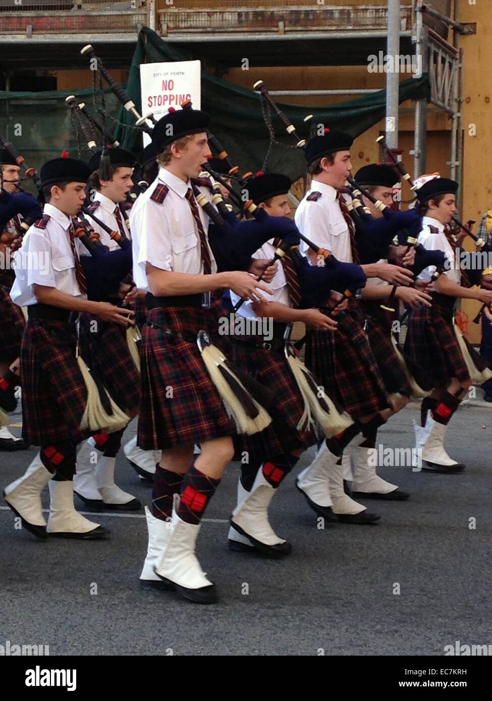 Anzac Day celebrations in Perth, western Australia Stock Photo