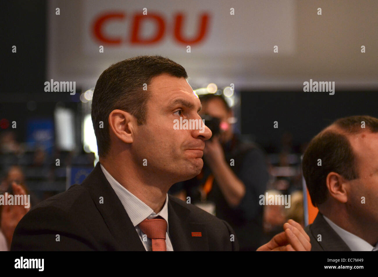 Vitali Klitschko, former boxer now Mayor of Kiev, attends on December 9, 2014 the 27th CDU party convention in Cologne, Germany./picture alliance Stock Photo