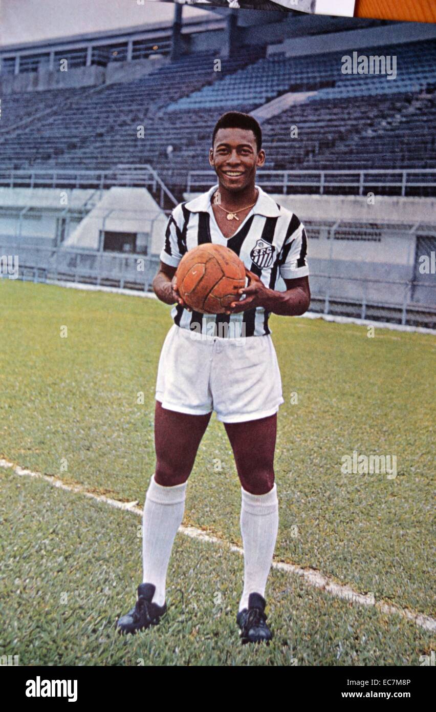 Edson do Nascimento (known as Pelé) is Brazilian footballer. born 21 October 1940. regarded by many experts, football critics, players and football fans in general as the best player of all time. Stock Photo