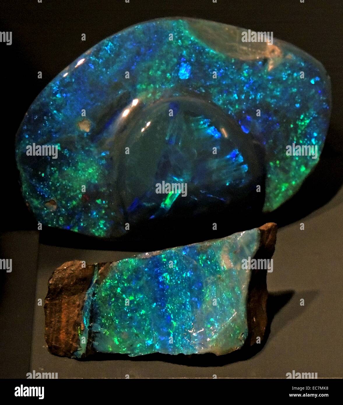 Opal. Black opal Queensland Australia. The Queensland opal