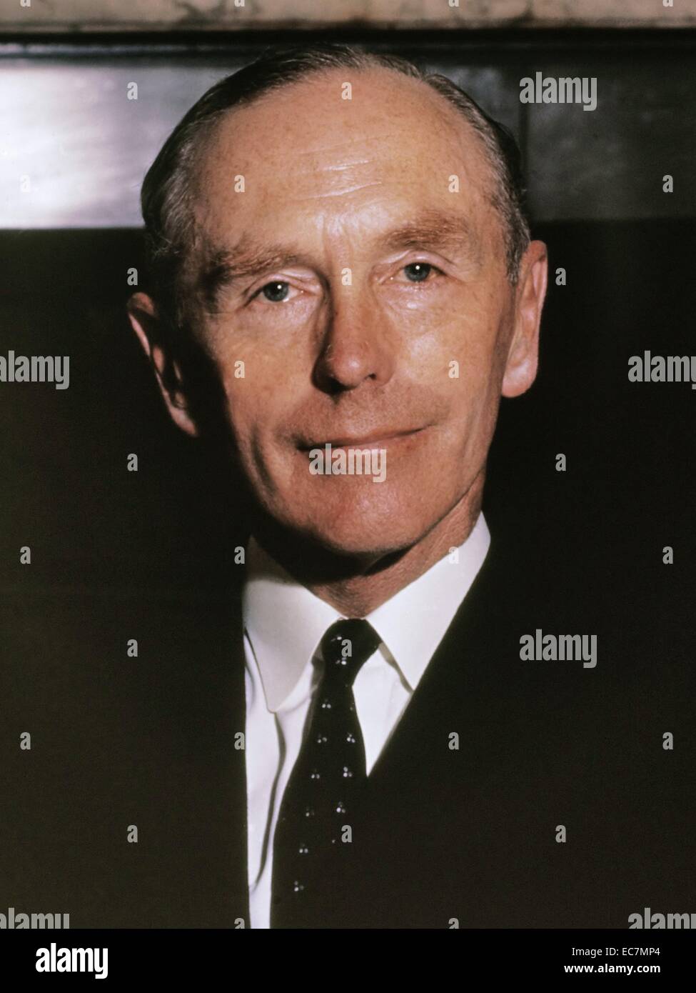 Alexander Douglas-Home, Baron Home (1903 – 1995) British Conservative politician who served as Prime Minister from October 1963 to October 1964. Stock Photo