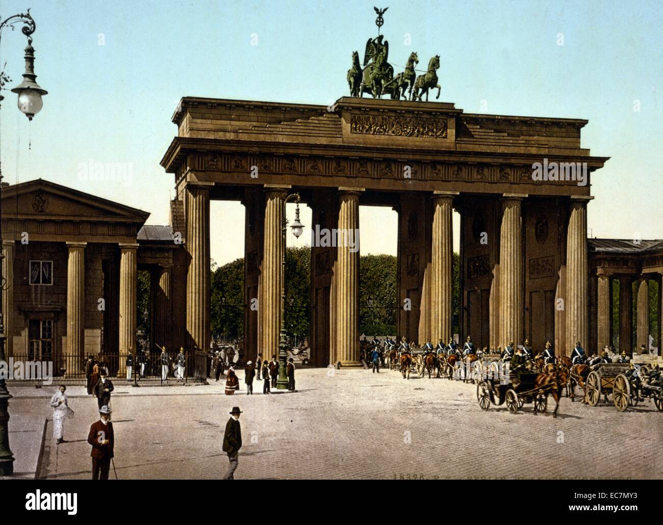 The Brandenburg Gate -Brandenburger Tor - in Berlin Stock Photo