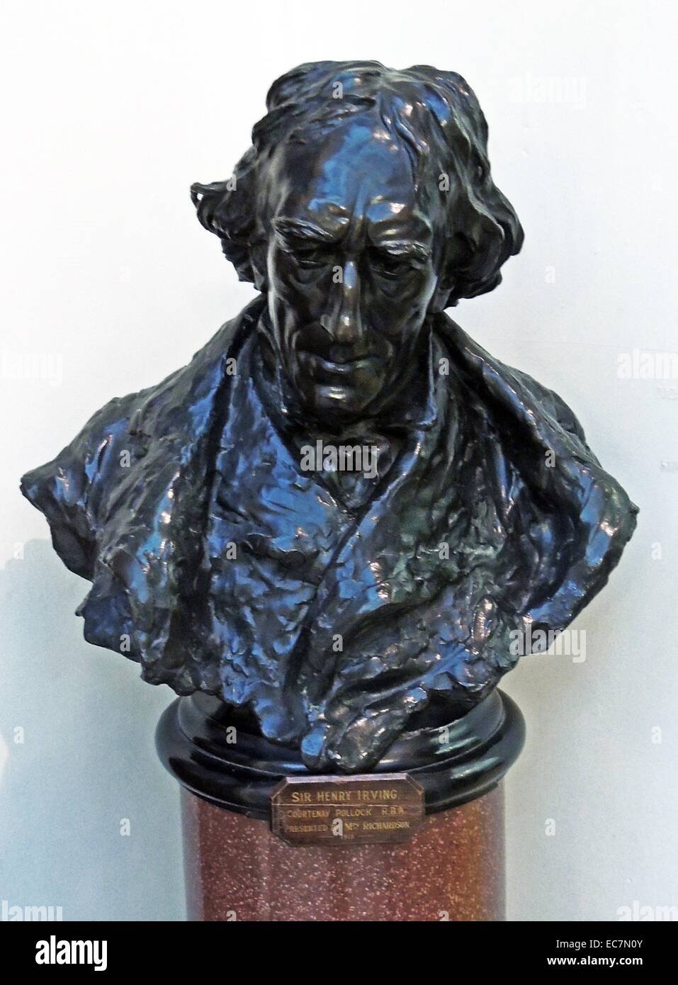 Sir Henry Irving (1838-1905) born John Henry Brodribb, sometimes known as J.H Irving was an English stage actor in the Victorian era. Stock Photo