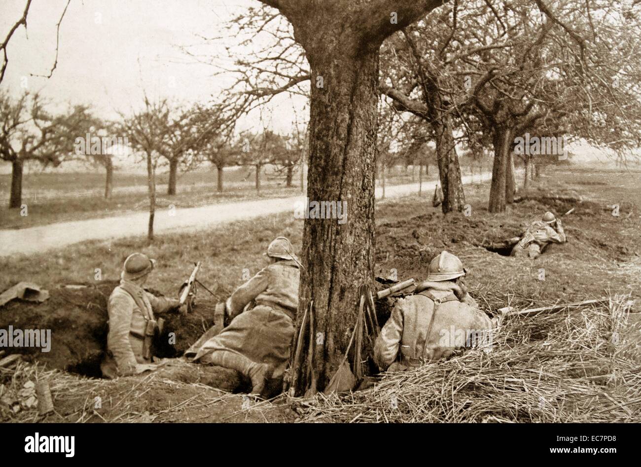 French soldiers during world war one Stock Photo