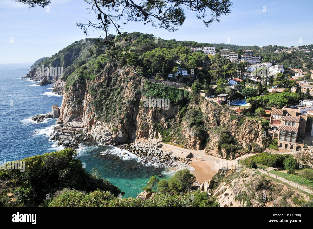 The Cliff And Cost Tossa De Mar Costa Brava Spain Stock Photo Alamy The Cliff And Cost Tossa De Mar Costa Brava Spain Stock Photo Alamy