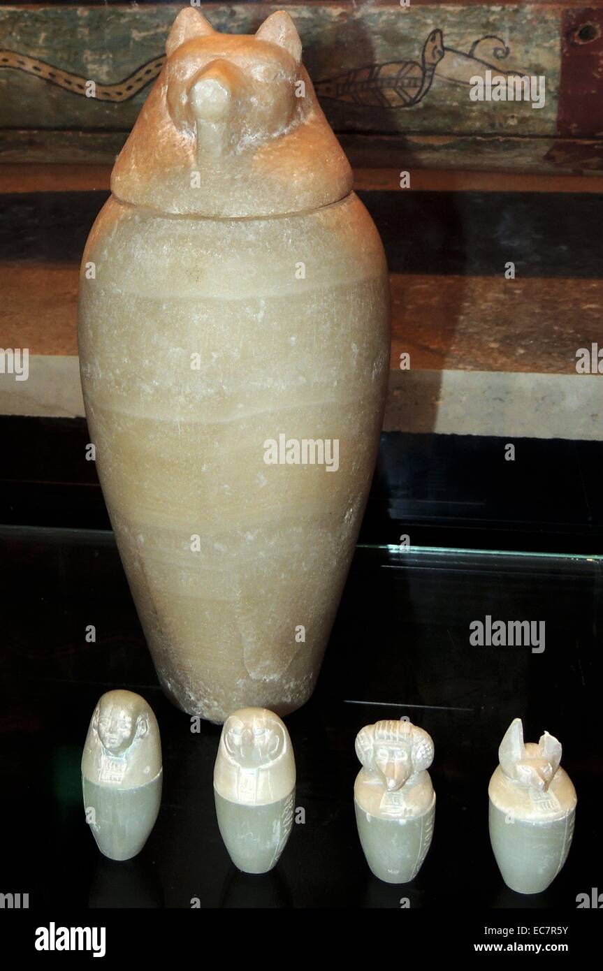 Canopic jars were used by the ancient Egyptians during the
