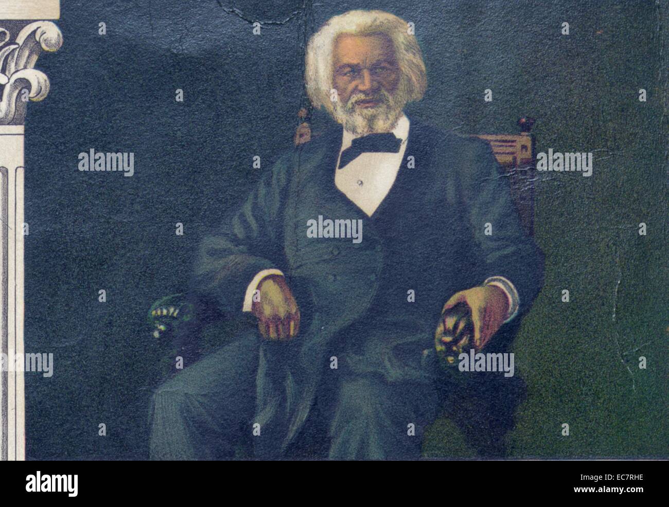 Afro-American Monument Published 1897. Frederick Douglass; African-American author Stock Photo