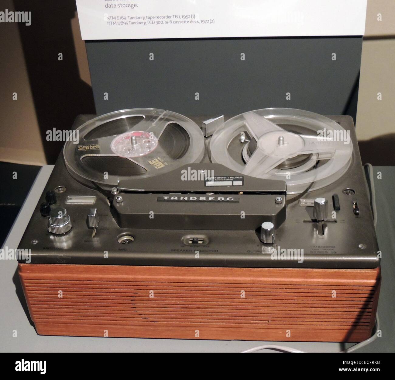 Tandberg's Radiofabrikk in Oslo launched their TB 1 tape recorder in 1952.  This Norwegian radio manufacturer
