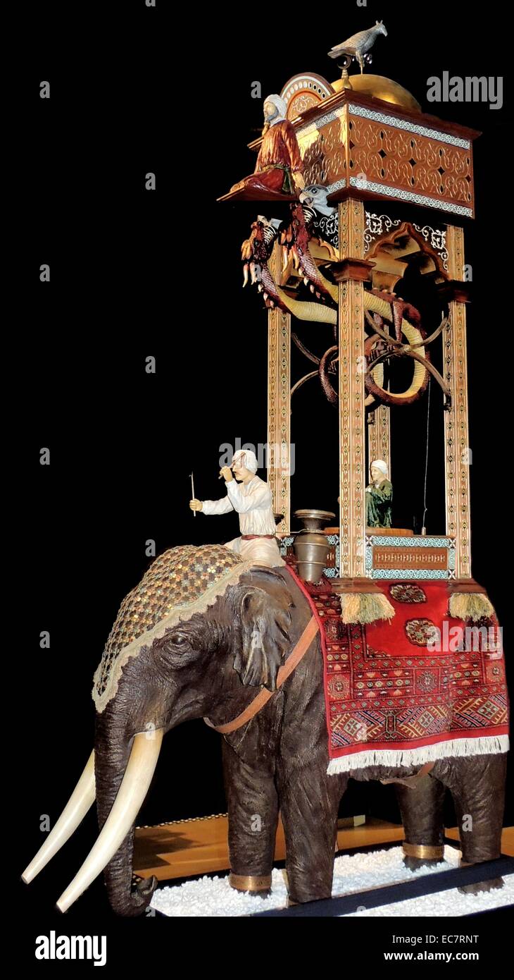 Elephant Water Clock. A masterpiece of medieval engineering. The clock was made by alJazari in